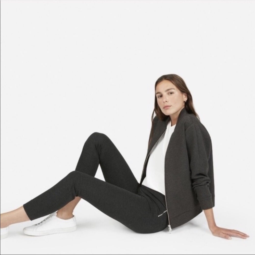 EVERLANE Gray Stretch Ponte Crop Legging